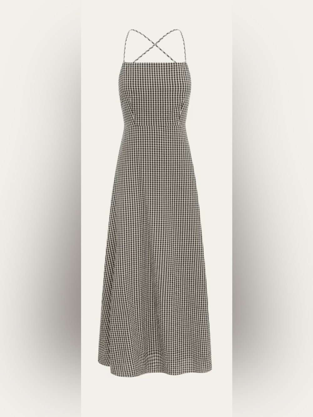POSSE
Lori Open-Back Cotton Gingham Midi Dress